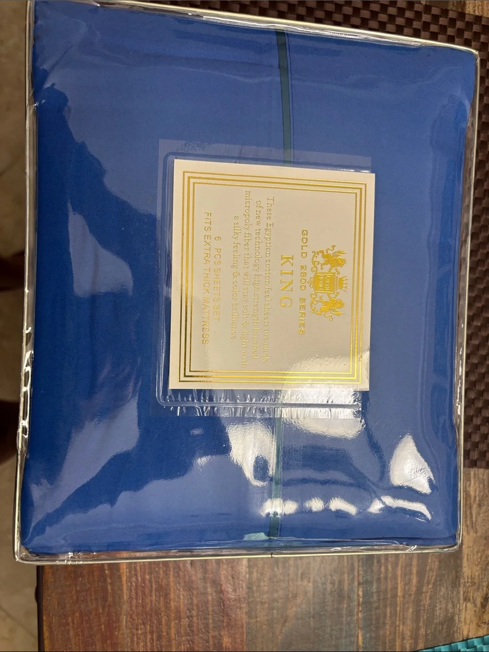 King Size Microfiber Sheet Set in Royal Blue brand new